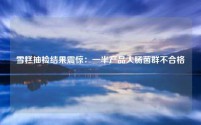 雪糕抽检结果震惊:一半产品大肠菌群不合格