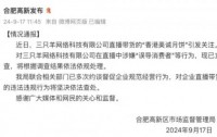 三只羊网络科技被立案调查，涉嫌直播带货误导消费者
