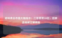 绝味食品市值大幅缩水:三年蒸发550亿,信披违规被立案调查