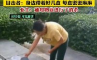 女子小区内放生蟑螂遭业主质疑,竟反怼引众怒