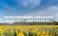 西安市重点单位校园招聘会(西安石油大学站)成功举办,助力2025届高校毕业生高质量就业