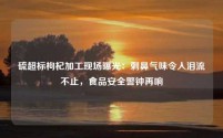 硫超标枸杞加工现场曝光:刺鼻气味令人泪流不止,食品安全警钟再响