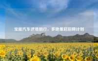 宝能汽车逆境前行,多地重启招聘计划