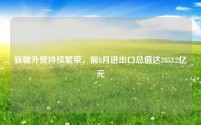 新疆外贸持续繁荣,前8月进出口总值达2853.2亿元