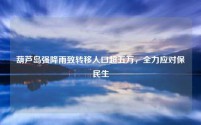葫芦岛强降雨致转移人口超五万,全力应对保民生
