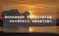 徽风皖韵璀璨绽放,骆岗公园灯会盛大启幕—市民共赏自贡灯艺,领略非遗文化魅力