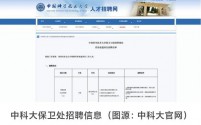 中科大保卫处招聘管理助理,校方回应:非保安岗位,要求硕士及以上学历