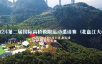 2024国际高桥极限运动邀请赛(北盘江大桥站)盛大开幕,贵州体育旅游再添新名片