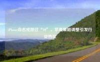 iPhone命名或跳过“19”,苹果策略调整引发行业热议