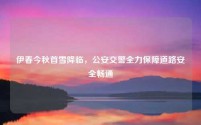 伊春今秋首雪降临,公安交警全力保障道路安全畅通