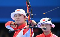 中国女子射箭团体赛力克群雄,荣获巴黎奥运银牌