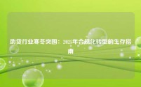 助贷行业寒冬突围:2025年合规化转型的生存指南