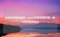 合肥官宣国庆福利:30116个泊位免费开放,助力市民欢乐出行