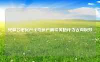 安徽合肥房产土地资产测绘价格评估咨询服务