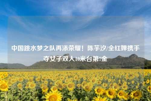中国跳水梦之队再添荣耀！陈芋汐/全红婵携手夺女子双人10米台第7金