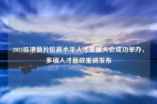 2024临港新片区高水平人才发展大会成功举办，多项人才新政重磅发布