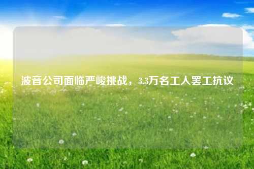 波音公司面临严峻挑战，3.3万名工人罢工抗议