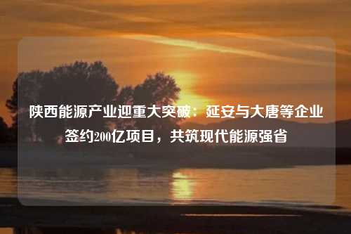 陕西能源产业迎重大突破：延安与大唐等企业签约200亿项目，共筑现代能源强省