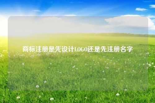 商标注册是先设计LOGO还是先注册名字