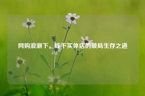 网购浪潮下,线下实体店的破局生存之道