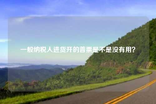 一般纳税人进货开的普票是不是没有用？